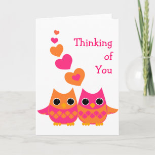 Tarjeta Búhos de Amor Dulce