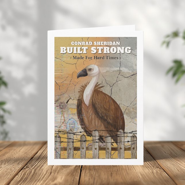 Tarjeta Built Strong Personalized Encouragement Card (Masculine Encouragement Card )