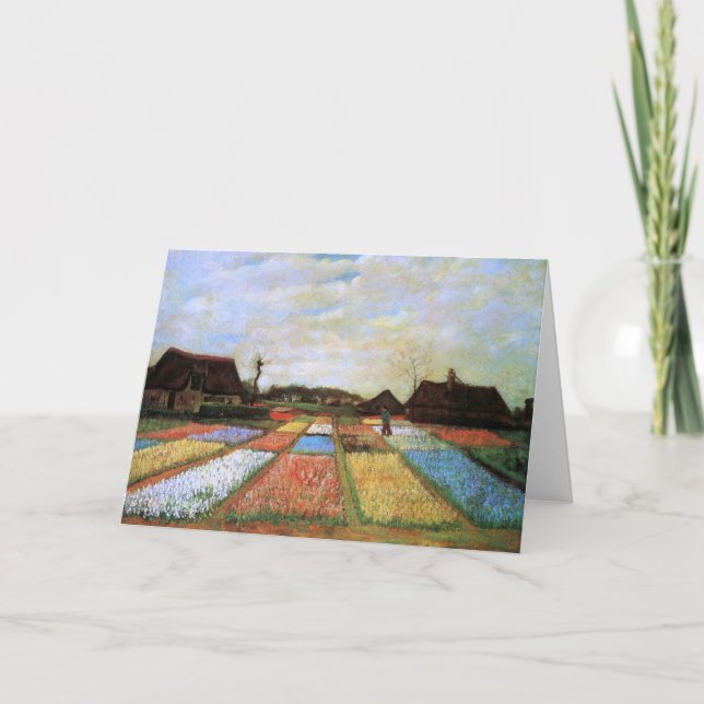 Tarjeta Bulb Fields Holland Van Gogh Bella Artes (Anverso)