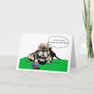 Tarjeta Bull de Cumpleaños