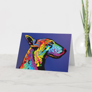 Tarjeta Bull terrier