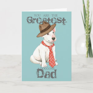 Tarjeta Bull Terrier Dad