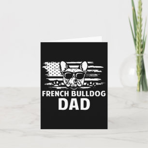 Tarjeta Bulldog Dad Frenchie Lover Dueño de Perros