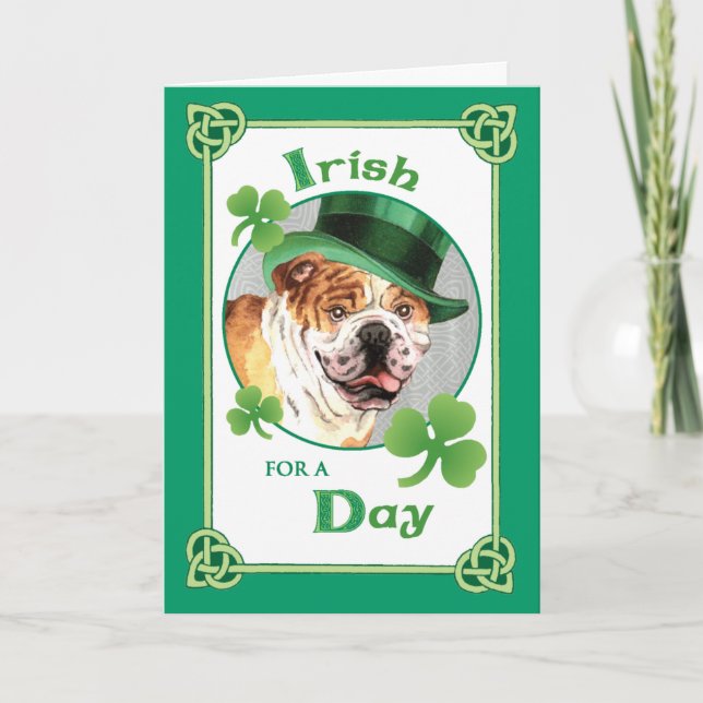 Tarjeta Bulldog de San Patricio (Anverso)
