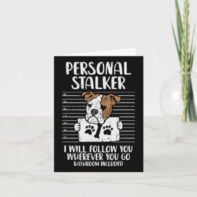 Tarjeta Bulldog de Stalker en inglés (Anverso)