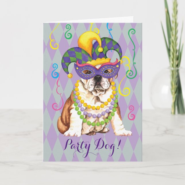 Tarjeta Bulldog del carnaval (Anverso)