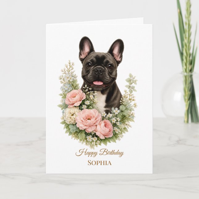 Tarjeta Bulldog Francés (Anverso)