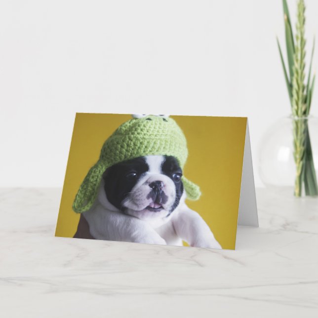Tarjeta Bulldog francés (Anverso)