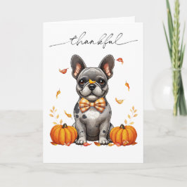 Tarjeta Bulldog francés: Caída agradecida deja calabazas