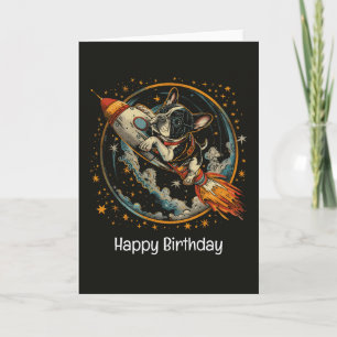 Tarjeta Bulldog francés de Feliz cumpleaños