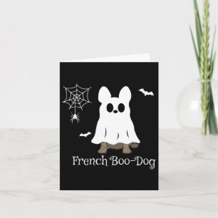 Tarjeta Bulldog francés Halloween Boo-dog Perro francés re