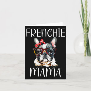 Tarjeta Bulldog Frenchie Mama Acuarela Perro Día de la Mad