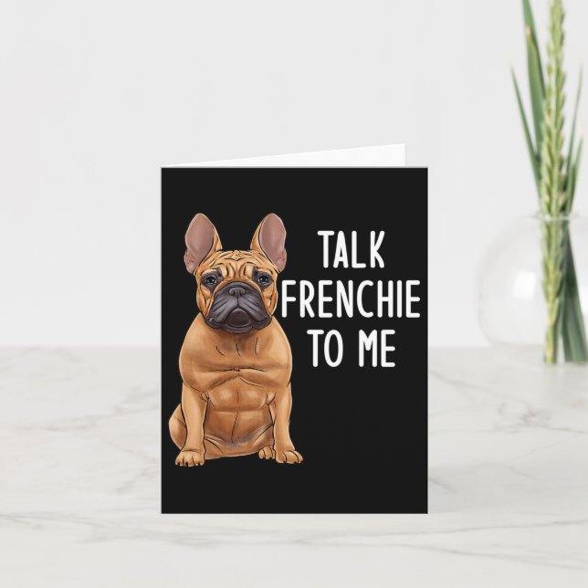 Tarjeta Bulldog habla franchute a mí  (Anverso)