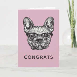 Tarjeta Bulldog Hipster   Añadir el texto