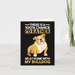 Tarjeta Bulldog inglés