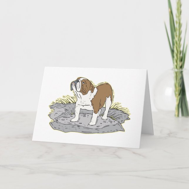 Tarjeta Bulldog inglés (Anverso)