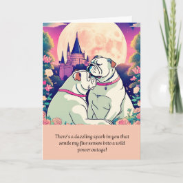 Tarjeta bulldog message happy birthday