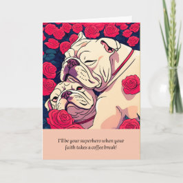 Tarjeta bulldog message happy birthday