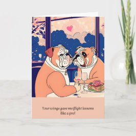 Tarjeta bulldog message happy birthday