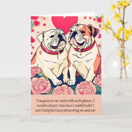 Tarjeta bulldog message happy birthday