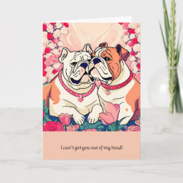 Tarjeta bulldog message happy birthday