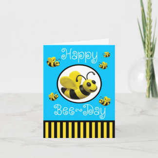 Tarjeta Bumble Bee Birday Party