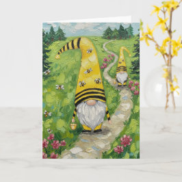 Tarjeta Bumble Bee Gnomes
