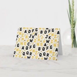 Tarjeta Bumblebee & Onyx Artisan Alphabet