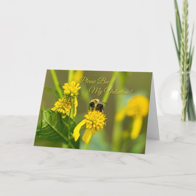 Tarjeta Bumblebee Valentine (Anverso)