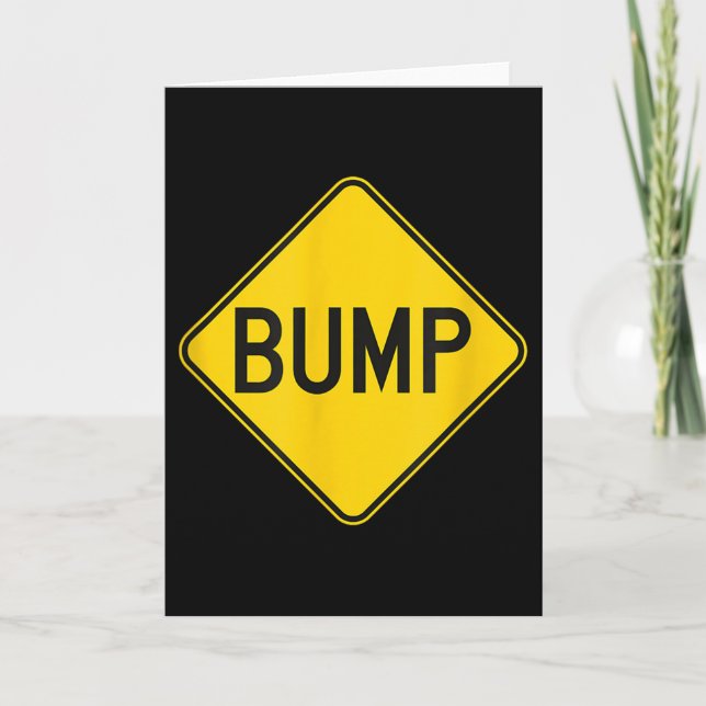 Tarjeta Bump Ahead Mother To Be Cute New Moms Women  (Anverso)