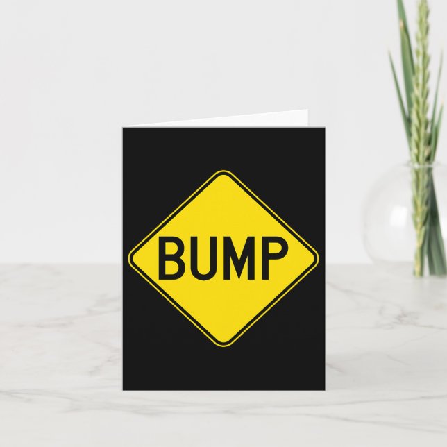 Tarjeta Bump Ahead Mother To Be Cute New Moms Women Premiu (Anverso)
