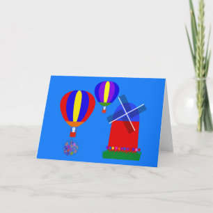 Tarjeta Bungalow Hot Air Balloon #1 Card