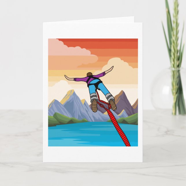 Tarjeta Bungee Jumping A La Libertad (Anverso)