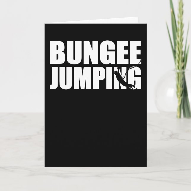 Tarjeta Bungee Jumping Bungy Jump Gift (Anverso)