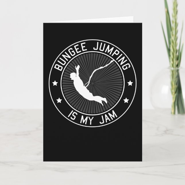Tarjeta Bungee Jumping Bungy Jumping Saying Gift (Anverso)