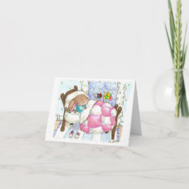 Tarjeta Bunny and Bugs Get Well Card