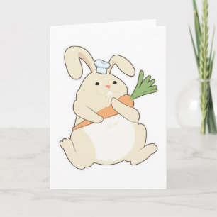 Tarjeta Bunny as Cook with Carrot