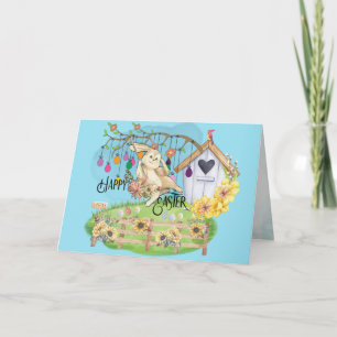 Tarjeta Bunny Celebra el Día de Pascua