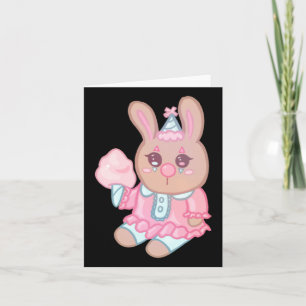 Tarjeta Bunny Clown Pegatina