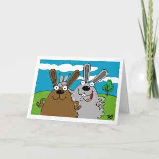 Tarjeta Bunny Ears Card