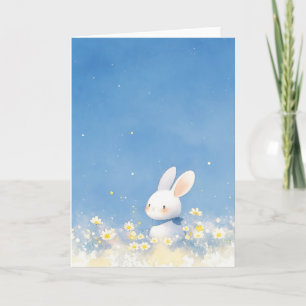 Tarjeta Bunny Floral Fantasy
