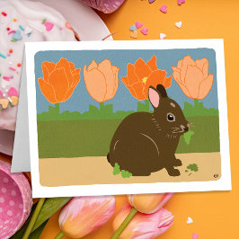 Tarjeta Bunny Happy Spring Card