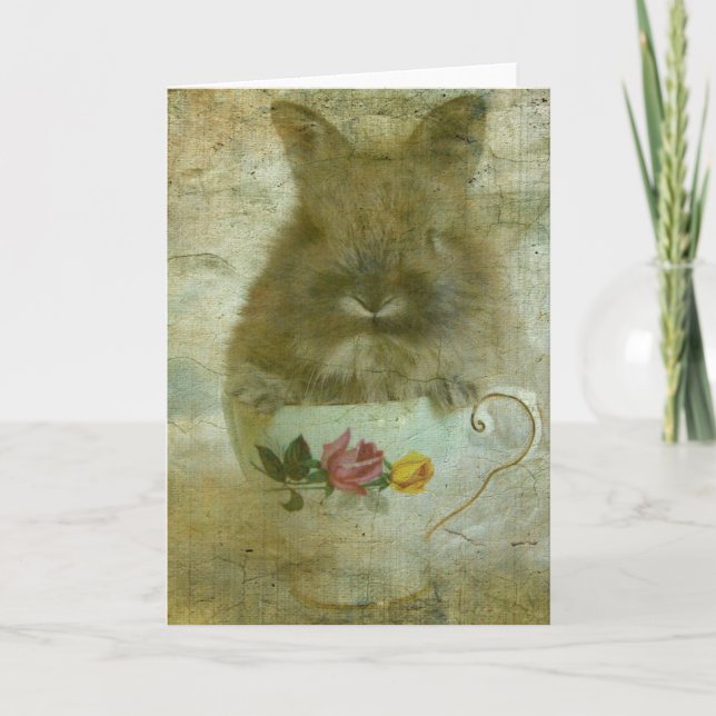Tarjeta Bunny in Teacup (Anverso)