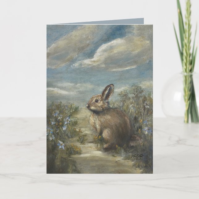 Tarjeta Bunny Lane [en blanco] 5 x 7" (Anverso)