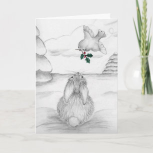 Tarjeta Bunny Navidades
