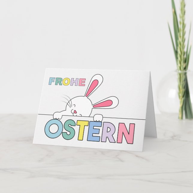 Tarjeta Bunny Pastel Hues (Anverso)