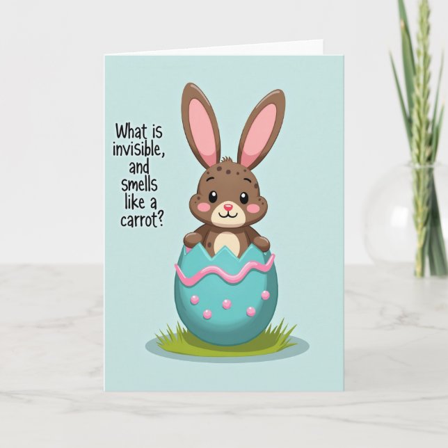Tarjeta Bunny Riddle Springtime Card (Anverso)