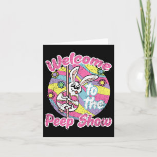 Tarjeta Bunny Show Easter Rabbit Egg Hung Spring Wo