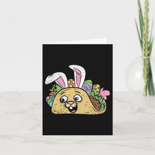 Tarjeta Bunny Taco Easter Funny Mexican Food Eging Hunting