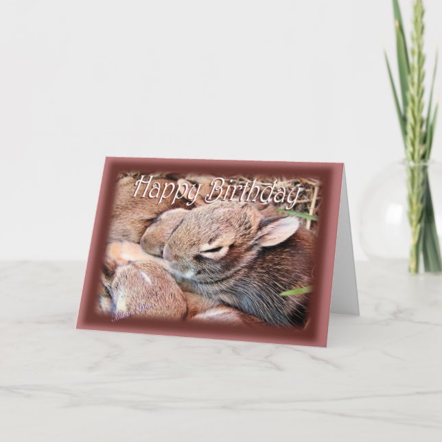 Tarjeta BunnyHBD-personalizar (Anverso)